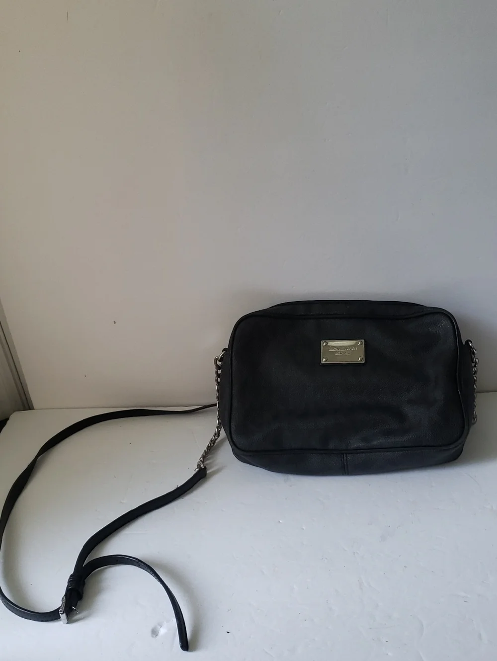 Michael Kors Black Monogram Crossbody Bag
